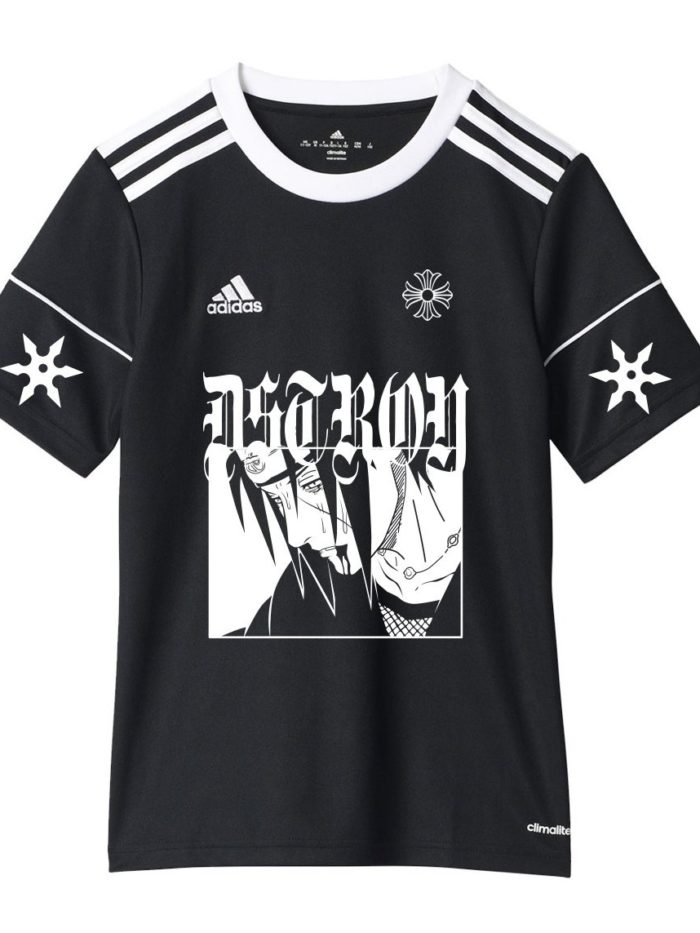 Itachi Adidas anime jersey zwart