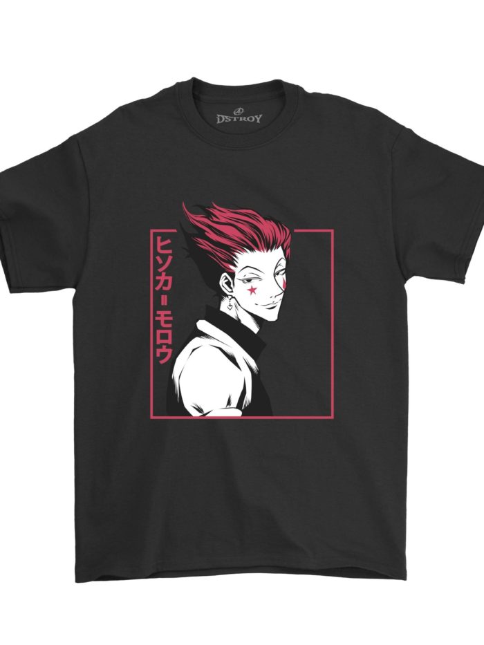 Hisoka anime shirt black front