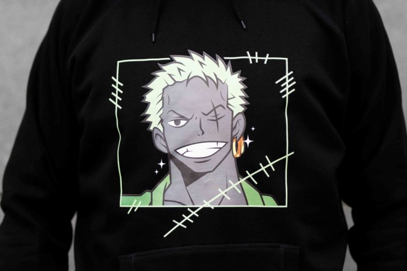 Zoro anime hoodie zwart