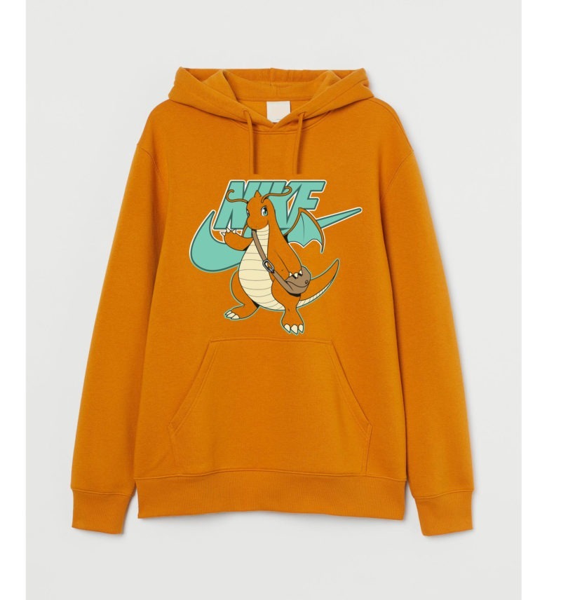 Dragonite anime hoodie orange