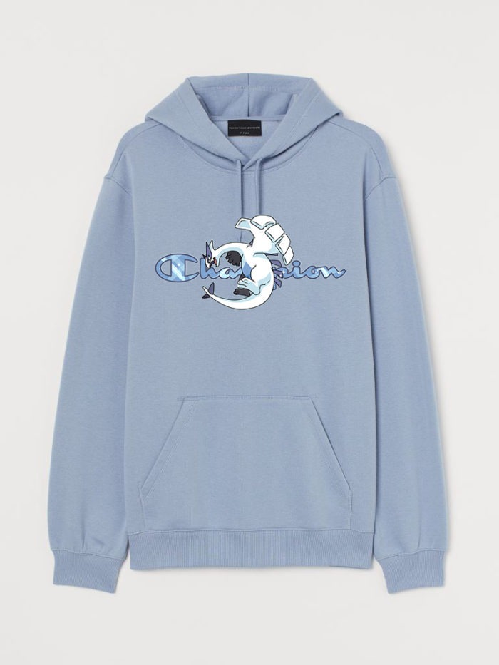 Lugia anime hoodie sky blue