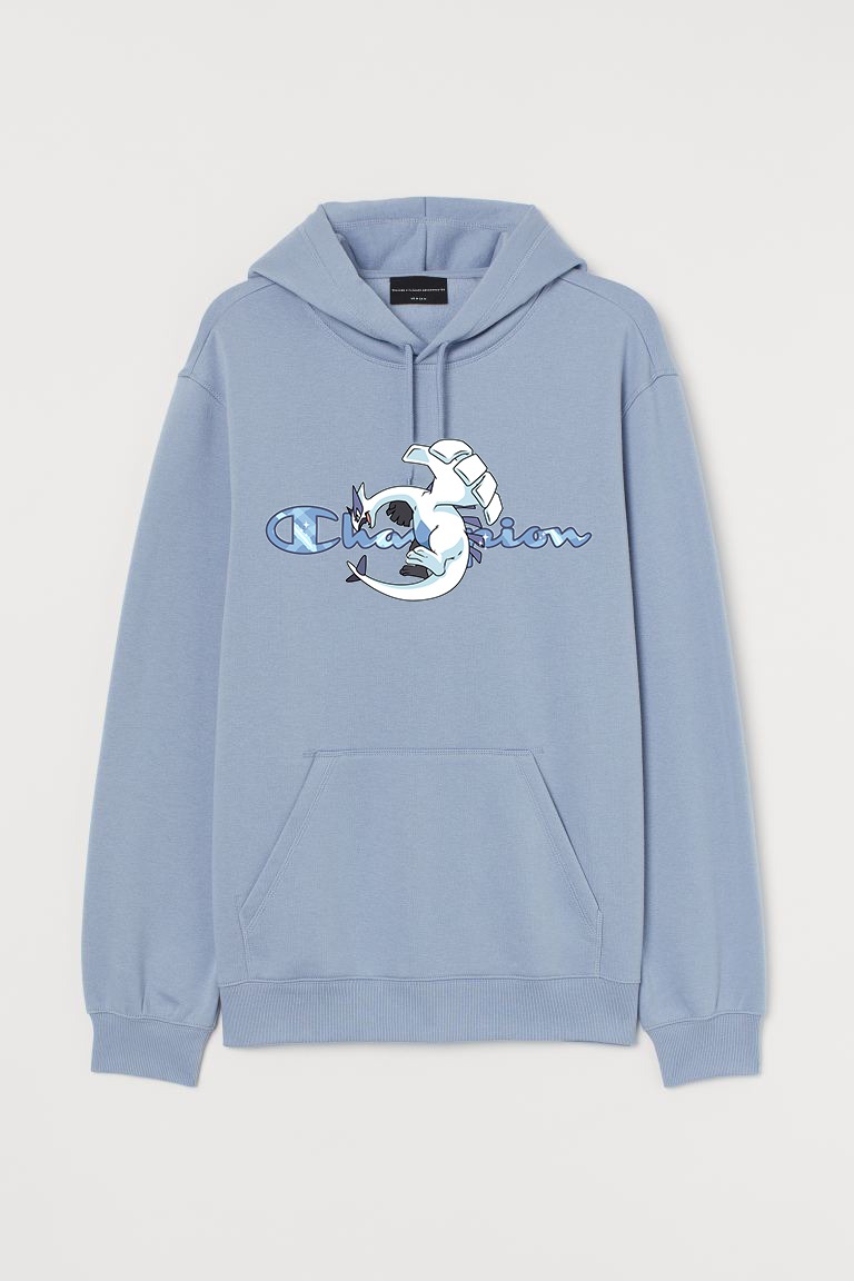 Lugia anime hoodie sky blue