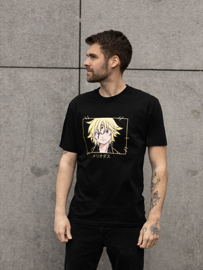 Meliodas anime shirt black