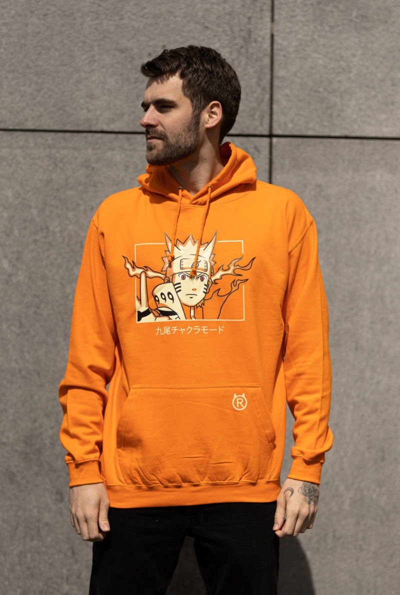 Naruto Sage anime hoodie orange