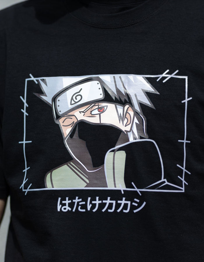 Kakashi anime shirt black