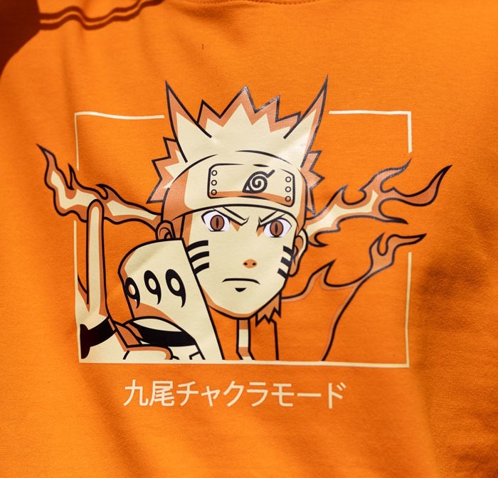 Naruto Sage anime hoodie orange