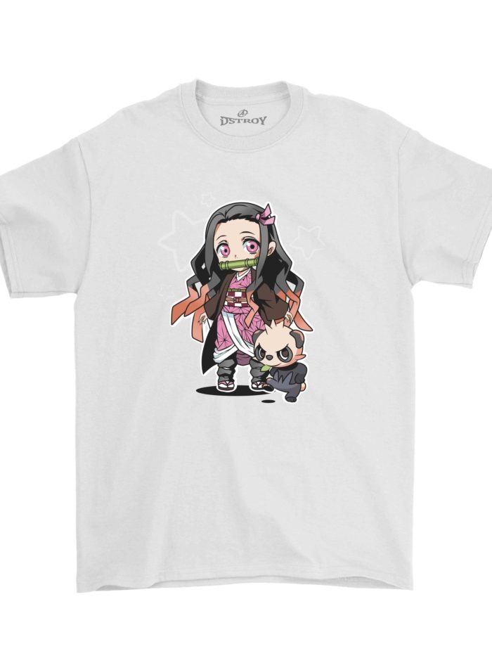 Nezuko demonslayer anime shirt white