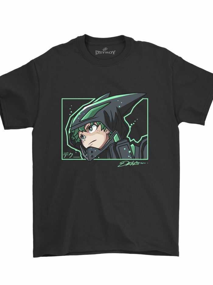 deku Anime shirt black
