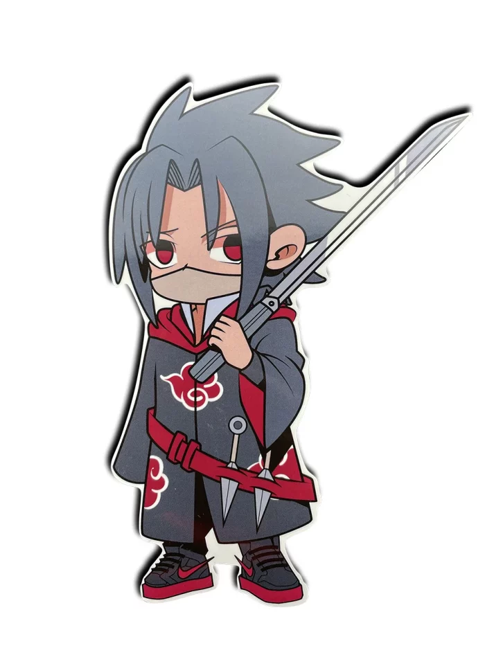 sasuke naruto anime manga uchiha akatsuki zwaard sticker populair hype item