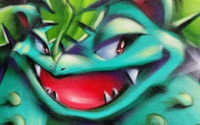 Pokémon Graffiti-muurschildering - Venusaur